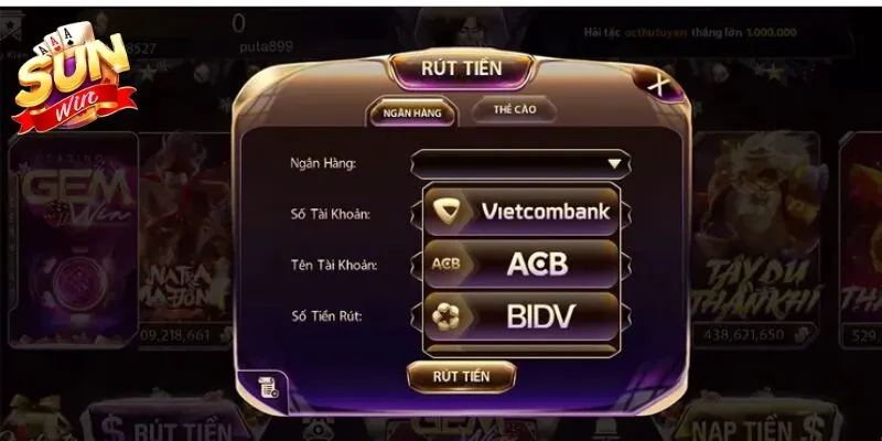 Đa dạng phương thức rút tiền tại cổng game Sunwin Đa dạng phương thức rút tiền tại cổng game Sunwin